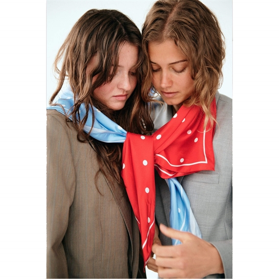 Sneaky Fox Paloma Silk Tørklæde, Tomato